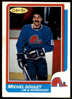 Hokejová karta Michel Goulet O-Pee-Chee 1986-87 řadová č. 92