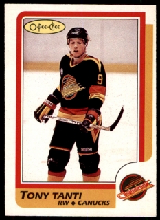 Hokejová karta Tony Tanti O-Pee-Chee 1986-87 řadová č. 120