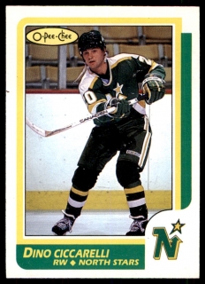Hokejová karta Dino Ciccarelli O-Pee-Chee 1986-87 řadová č. 138