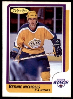 Hokejová karta Bernie Nicholls O-Pee-Chee 1986-87 řadová č. 159