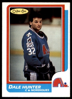 Hokejová karta Dale Hunter O-Pee-Chee 1986-87 řadová č. 192