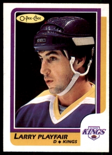 Hokejová karta Larry Playfair O-Pee-Chee 1986-87 řadová č. 195