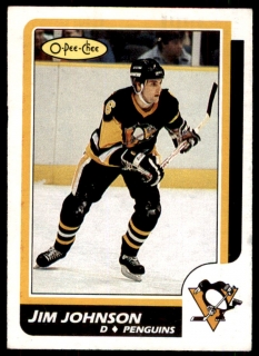 Hokejová karta Jim Johnson O-Pee-Chee 1986-87 rookie č. 231
