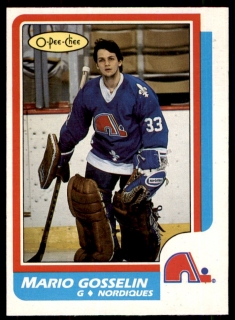 Hokejová karta Mario Gosselin O-Pee-Chee 1986-87 řadová č. 235