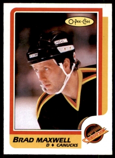 Hokejová karta Brad Maxwell O-Pee-Chee 1986-87 řadová č. 242