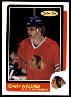 Hokejová karta Gary Nylund O-Pee-Chee 1986-87 řadová č. 243