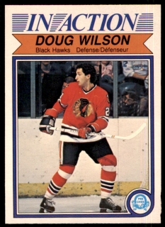 Hokejová karta Doug Wilson O-Pee-Chee 1982-83 In Action č. 78