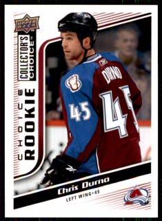 Hokejová karta Chris Durno UD Collector's Choice 2009-10 Choice Rookie č. 247