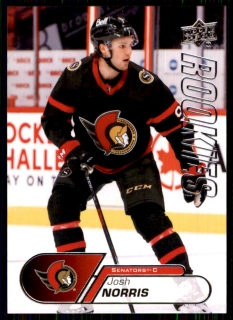 Hokejová karta Josh Norris UD NHL Rookie 2020-21 č. 9