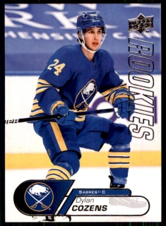 Hokejová karta Dylan Cozens UD NHL Rookie 2020-21 č. 14