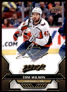 Hokejová karta Tom Wilson UD MVP 2020-21 Gold Script č. 75