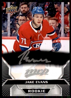 Hokejová karta Jake Evans UD MVP 2020-21 Silver Script Rookie č. 246