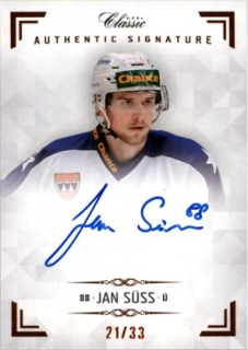 Hokejová karta Jan Suss OFS Chance Liga 2018-19 Authentic Signature