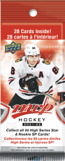 Balíček hokejových karet UD MVP 2021-22 Fat Pack