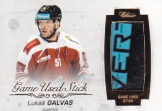 Hokejová karta Lukáš Galvas OFS 17/18 S.II. Game Used Stick 