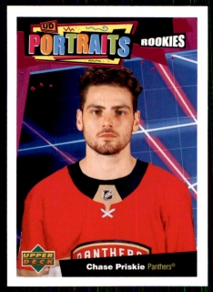 Hokejová karta Chase Priskie UD S2 2020-21 UD Portraits Rookie č. P-53