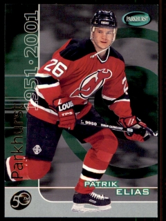 Hokejová karta Patrik Eliáš Parkhurst 2000-01 Parkhurst 1951-2001 č. P-25