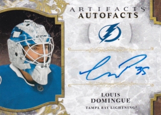 Hokejová karta Louis Domingue UD Artifacts 2019-20  Autofacts č. A-LD