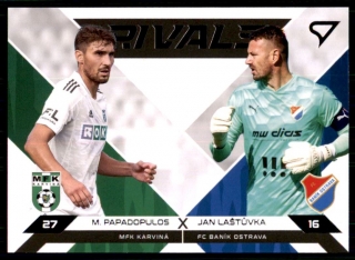 Fotbalová karta Papadopulos / Laštuvka Fortuna Liga 21-22 S1 Rivals č. R-PL