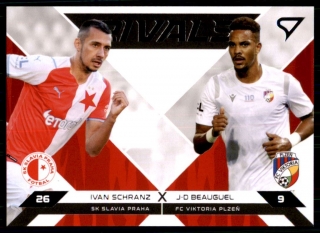 Fotbalová karta Schranz / Beauguel Fortuna Liga 21-22 S1 Rivals č. R-SB