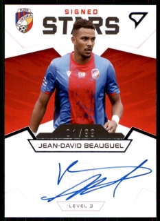 Fotbalová karta Jean-David Beauguel Fortuna Liga 21-22 S1 Signed Stars /99