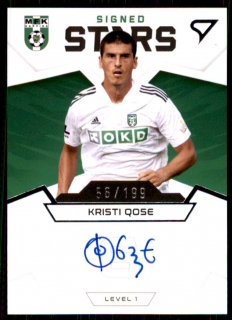 Fotbalová karta Kristi Qose Fortuna Liga 21-22 S1 Signed Stars /199