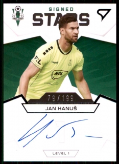 Fotbalová karta Jan Hanuš Fortuna Liga 21-22 S1 Signed Stars /199