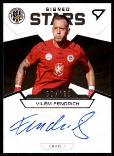 Fotbalová karta Vilém Fendrich Fortuna Liga 21-22 S1 Signed Stars /199