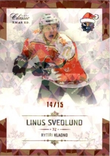 Hokejová karta Linus Svedlund OFS Chance Liga 2018-19 Kladno Xmas