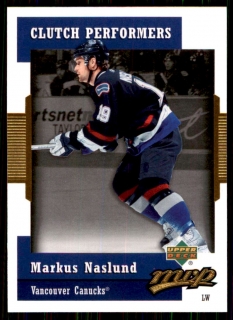 Hokejová karta Markus Naslund UD MVP 2006-07 Clutch Performers č. CP23