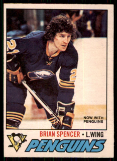 Hokejová karta Brian Spencer O-Pee-Chee 1977-78 řadová č. 9