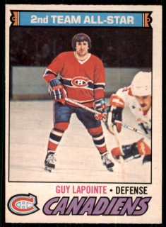 Hokejová karta Guy Lapointe O-Pee-Chee 1977-78 2nd Team All-Star č. 60