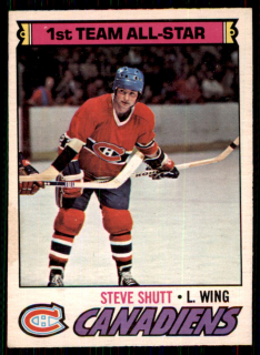 Hokejová karta Steve Shutt O-Pee-Chee 1977-78 1st Team All-Star