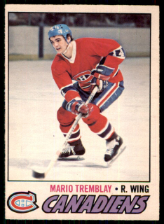 Hokejová karta Mario Tremblay O-Pee-Chee 1977-78 řadová č. 163