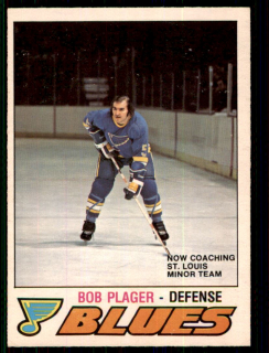 Hokejová karta Bob Plager O-Pee-Chee 1977-78 řadová č. 285