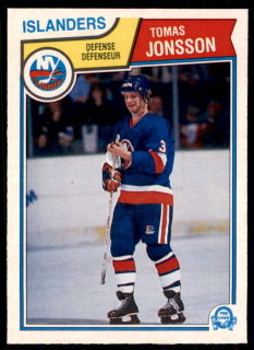Hokejová karta Tomas Jonsson O-Pee-Chee 1983-84 řadová č. 9
