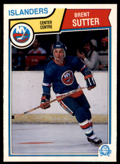 Hokejová karta Brent Sutter O-Pee-Chee 1983-84 řadová č. 18