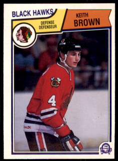 Hokejová karta Keith Brown O-Pee-Chee 1983-84 řadová č. 98