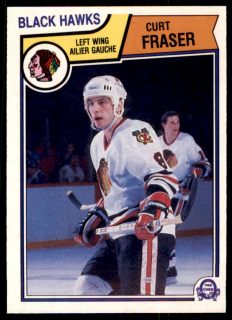 Hokejová karta Curt Fraser O-Pee-Chee 1983-84 řadová č. 102