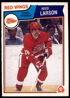 Hokejová karta Reed Larson O-Pee-Chee 1983-84 řadová č. 125