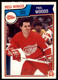 Hokejová karta Paul Woods O-Pee-Chee 1983-84 řadová č. 133
