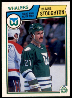 Hokejová karta Blaine Stoughton O-Pee-Chee 1983-84 řadová č. 147