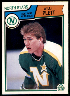 Hokejová karta Willi Plett O-Pee-Chee 1983-84 řadová č. 179