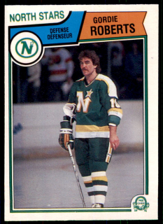 Hokejová karta Gordie Roberts O-Pee-Chee 1983-84 řadová č. 180