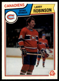 Hokejová karta Larry Robinson O-Pee-Chee 1983-84 řadová č. 195