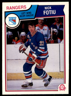 Hokejová karta Nick Fotiu O-Pee-Chee 1983-84 řadová č. 243
