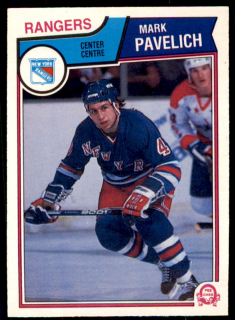 Hokejová karta Mark Pavelich O-Pee-Chee 1983-84 řadová č. 253