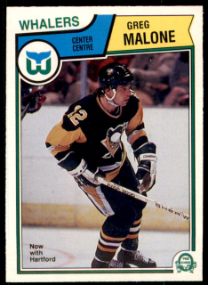 Hokejová karta Greg Malone O-Pee-Chee 1983-84 řadová č. 284