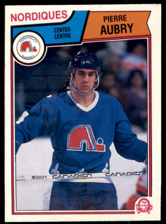 Hokejová karta Pierre Aubry O-Pee-Chee 1983-84 řadová č. 289