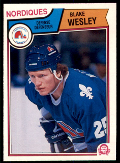 Hokejová karta Blake Wesley O-Pee-Chee 1983-84 řadová č. 307